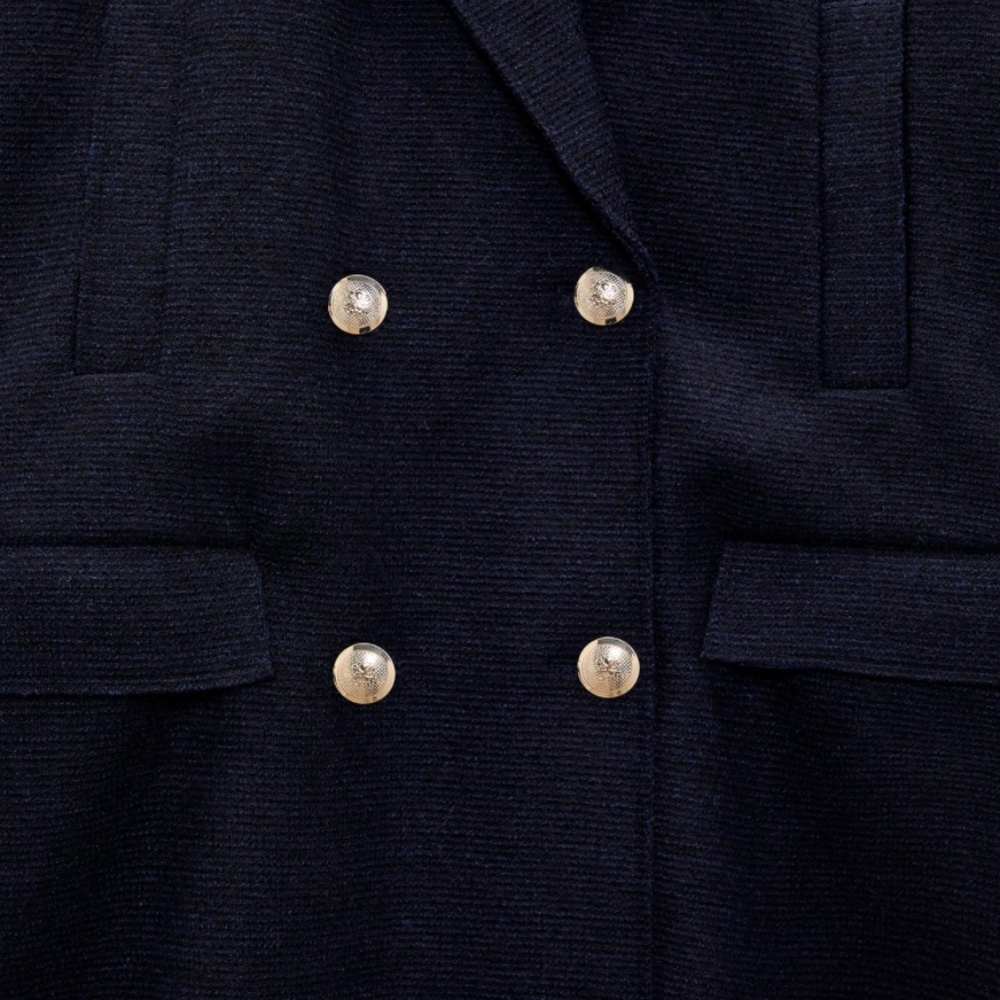 Zara Wool Blend Coat - Picture 8 of 11